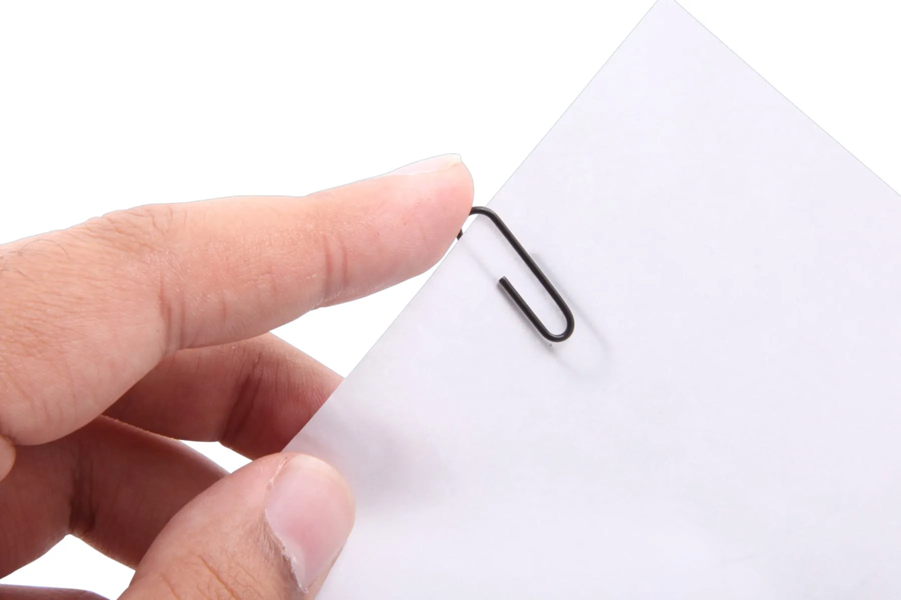Baumgartens Vinyl Coated Paper Clips #1 Standard Size 100 Pack BLACK (ES-5110)