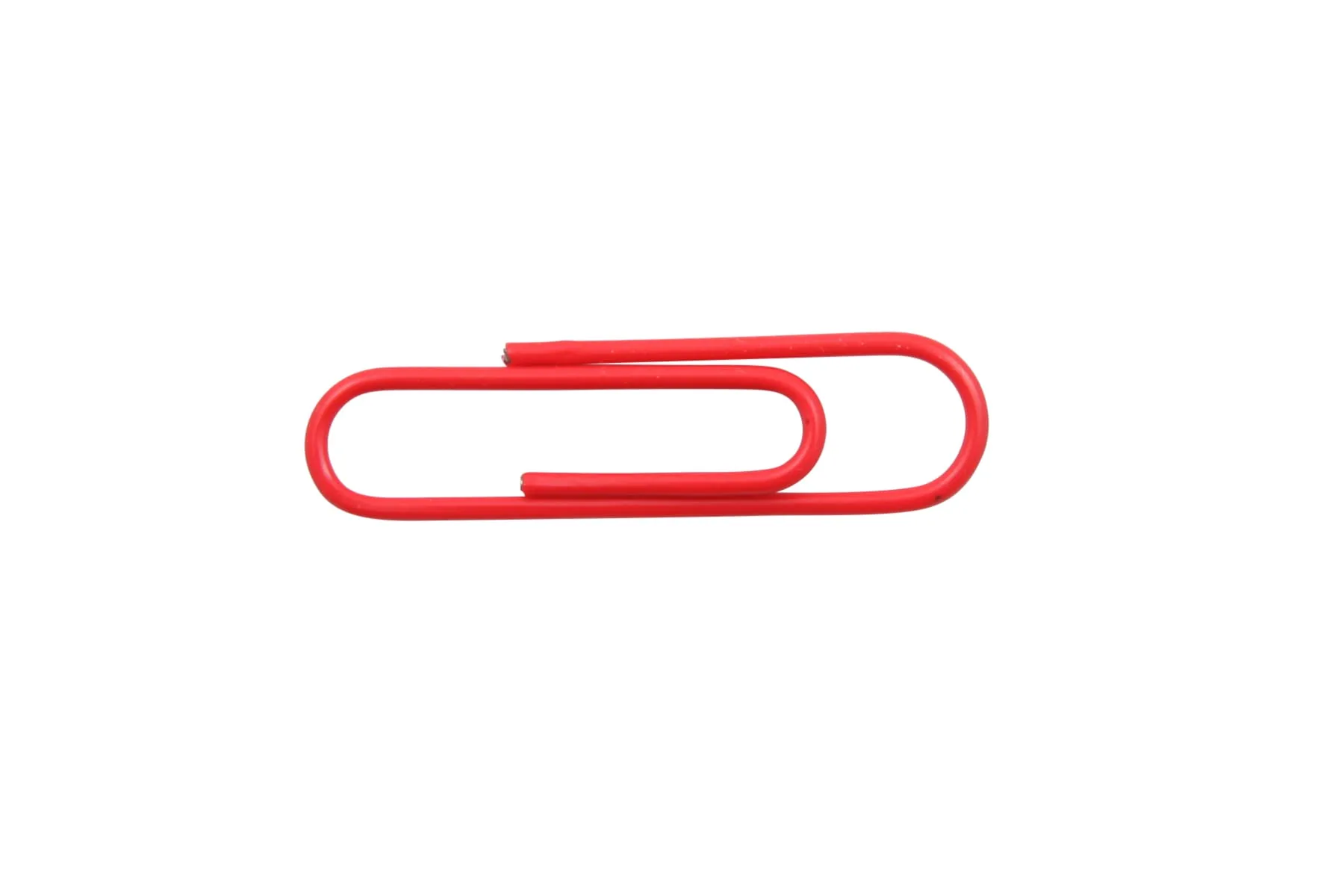 Baumgartens Vinyl Coated Paper Clips #1 Standard Size 100 Pack RED (ES-5020)