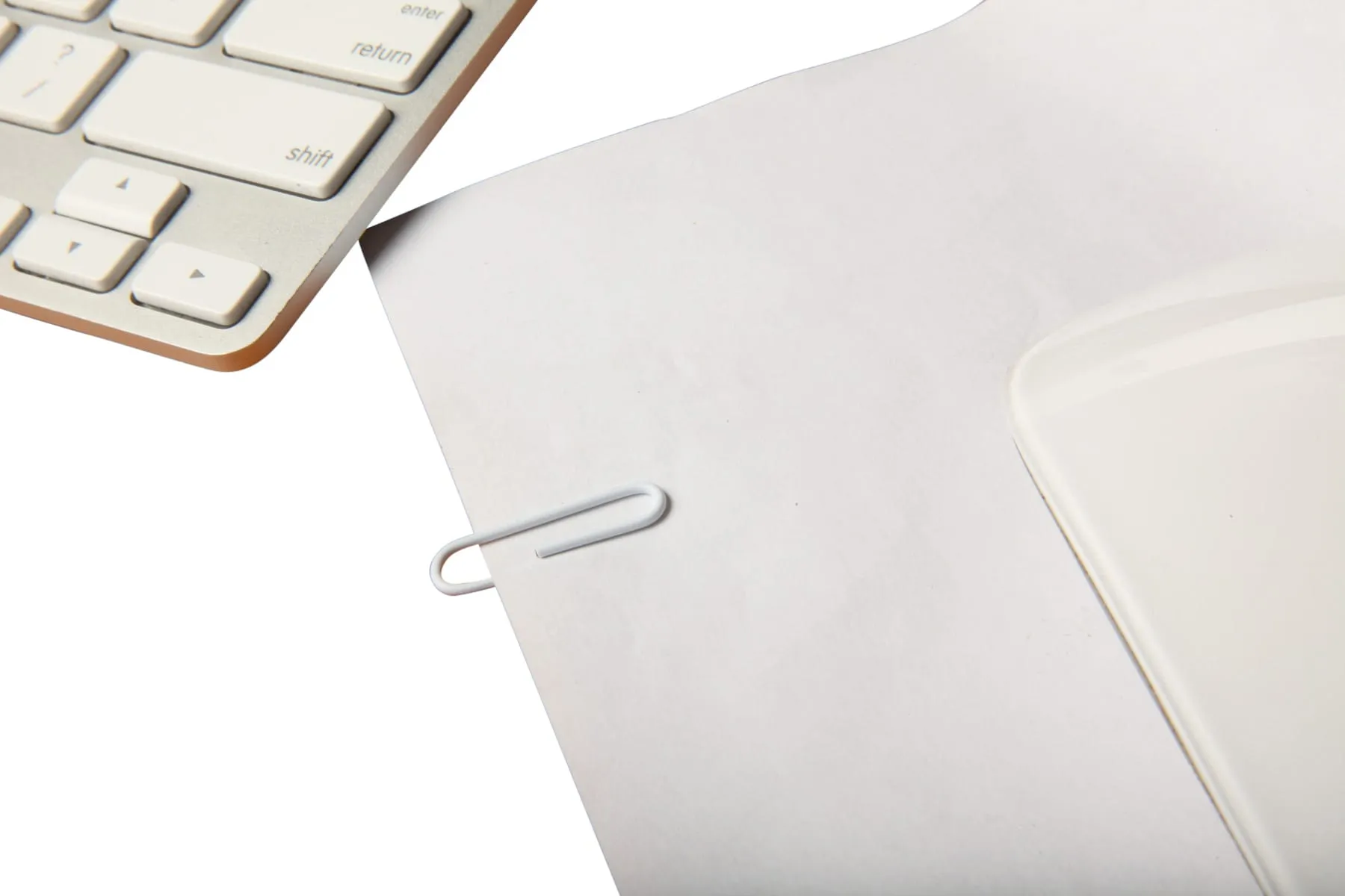 Baumgartens Vinyl Coated Paper Clips #1 Standard Size 100 Pack WHITE (ES-5010)