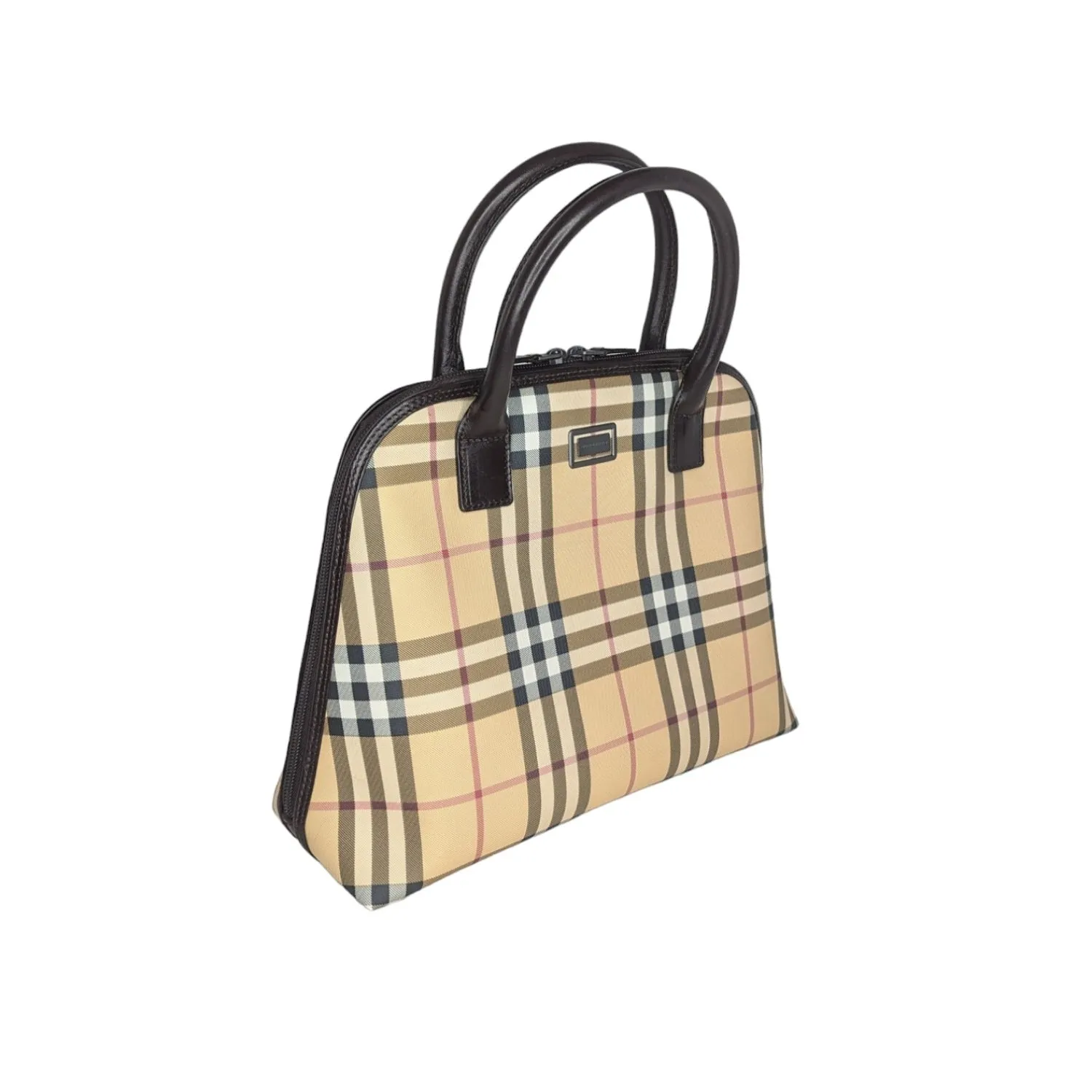 Burberry Vintage Check Dome Top Handle Satchel
