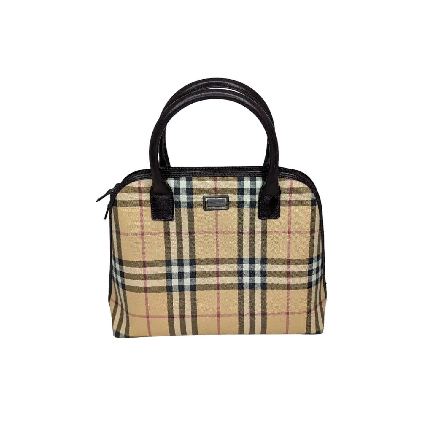 Burberry Vintage Check Dome Top Handle Satchel