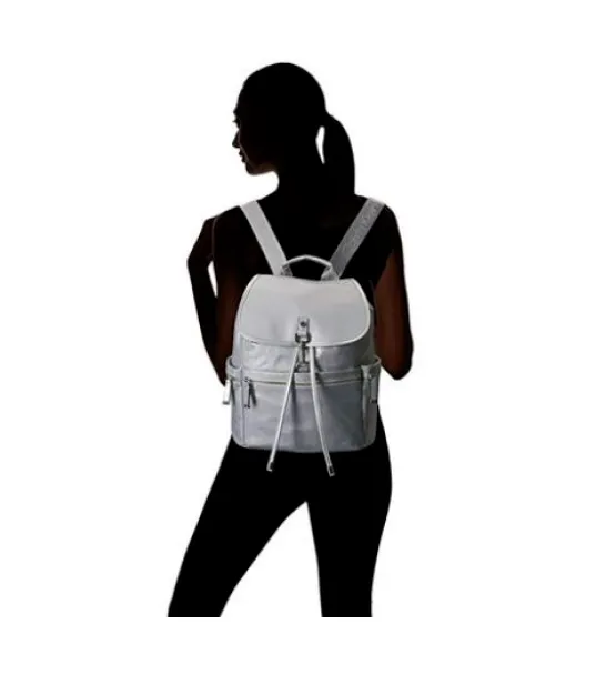 Calvin Klein Florence Clip Backpack Silver