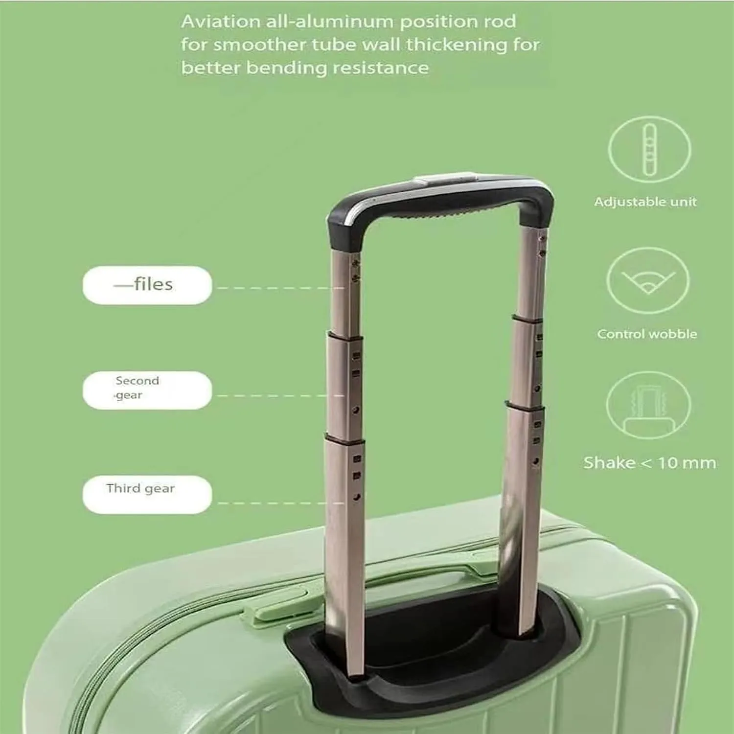 Carry On Luggages Suitcase 18" Suitcases with 4 Wheels PVC Durable Hardside Luggage Bag for Travel Luggage Suitcases (D-18 inch