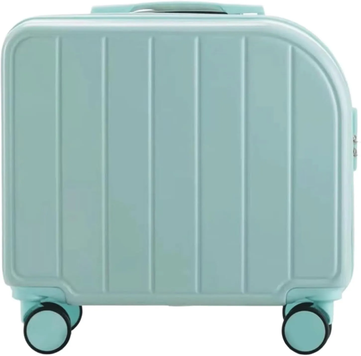 Carry On Luggages Suitcase 18" Suitcases with 4 Wheels PVC Durable Hardside Luggage Bag for Travel Luggage Suitcases (D-18 inch