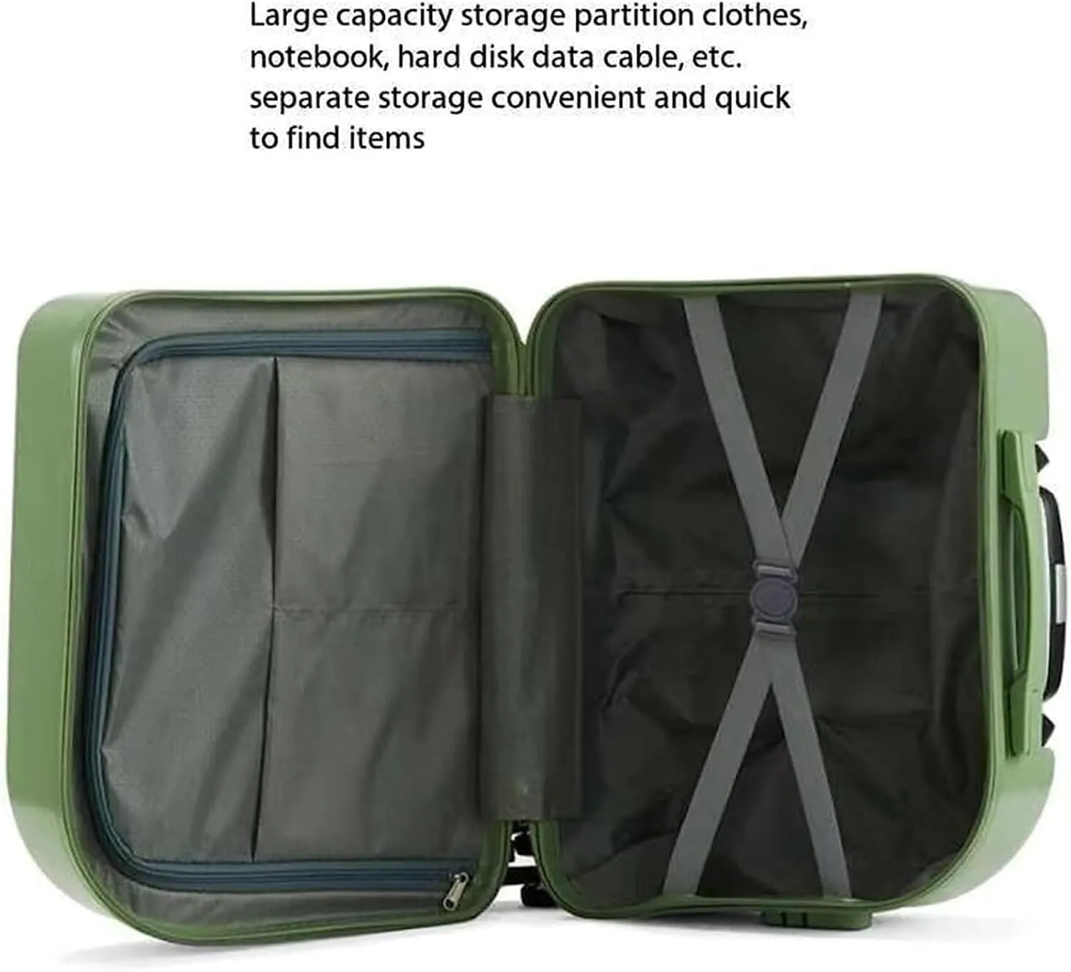 Carry On Luggages Suitcase 18" Suitcases with 4 Wheels PVC Durable Hardside Luggage Bag for Travel Luggage Suitcases (D-18 inch
