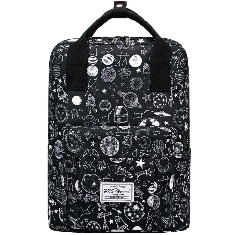 Cartoon Backpacks Shoulder School Bag for Girls College Travel Daypack Bookbag