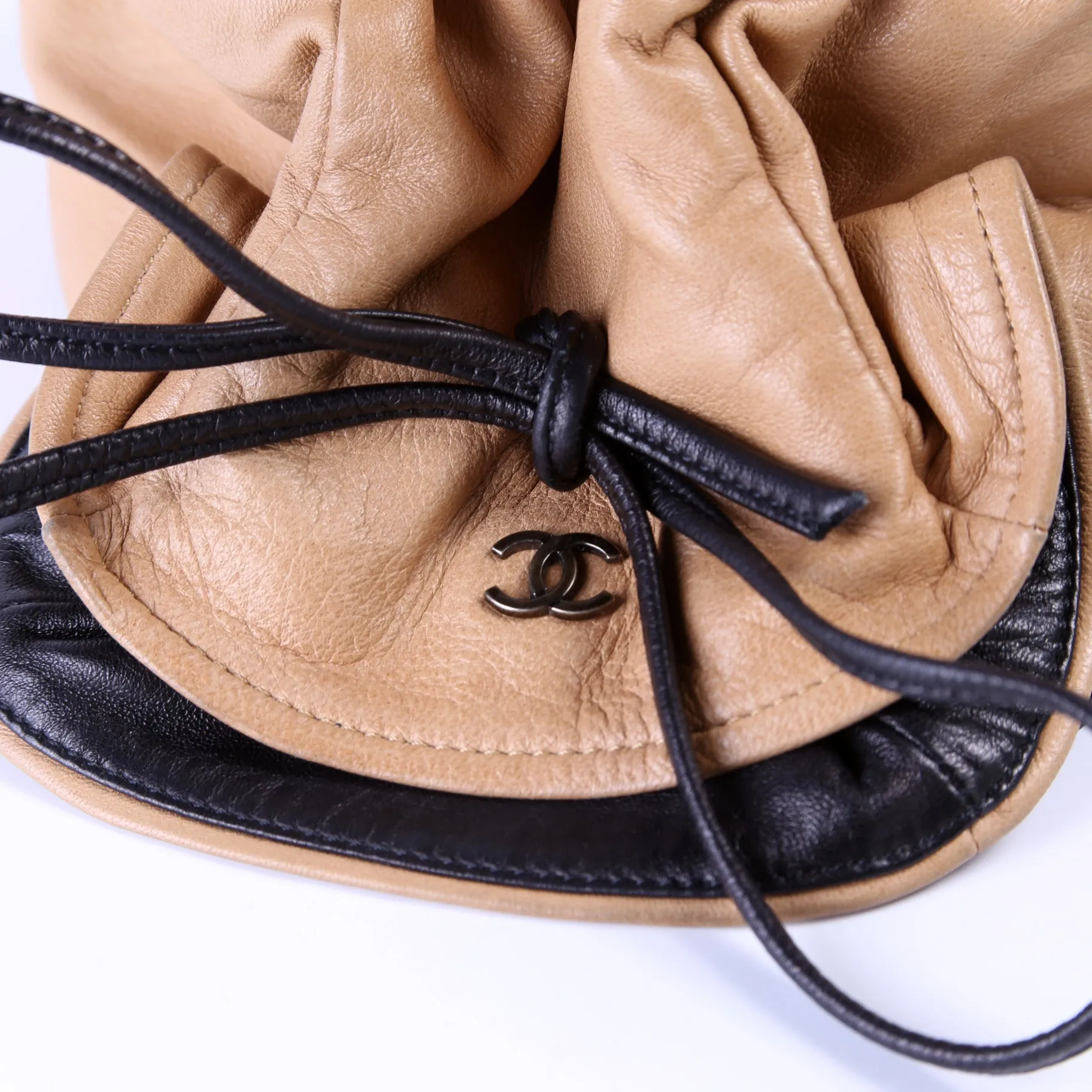CC Drawstring Mini Handbag Lambskin Vintage 5M