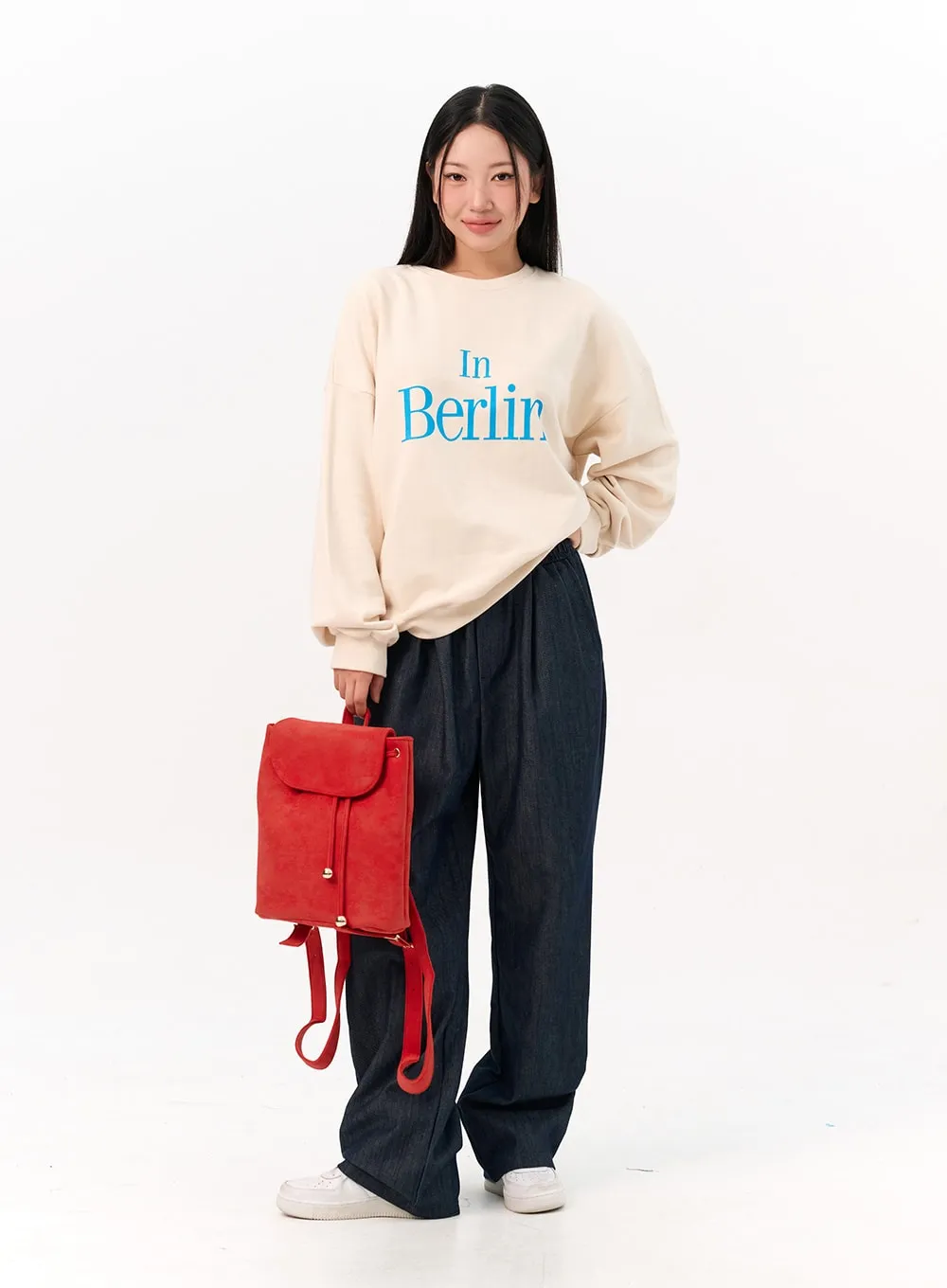 Faux Suede Backpack IO317