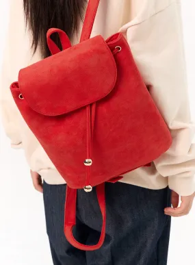Faux Suede Backpack IO317