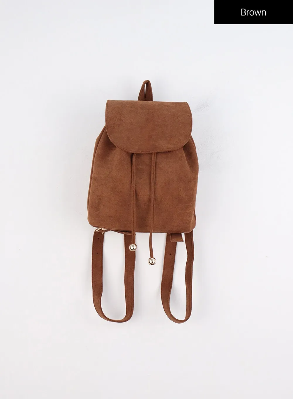 Faux Suede Backpack IO317