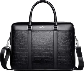 FSD.WG Briefcase Shoulder Laptop Business Slim Bags for Men Black