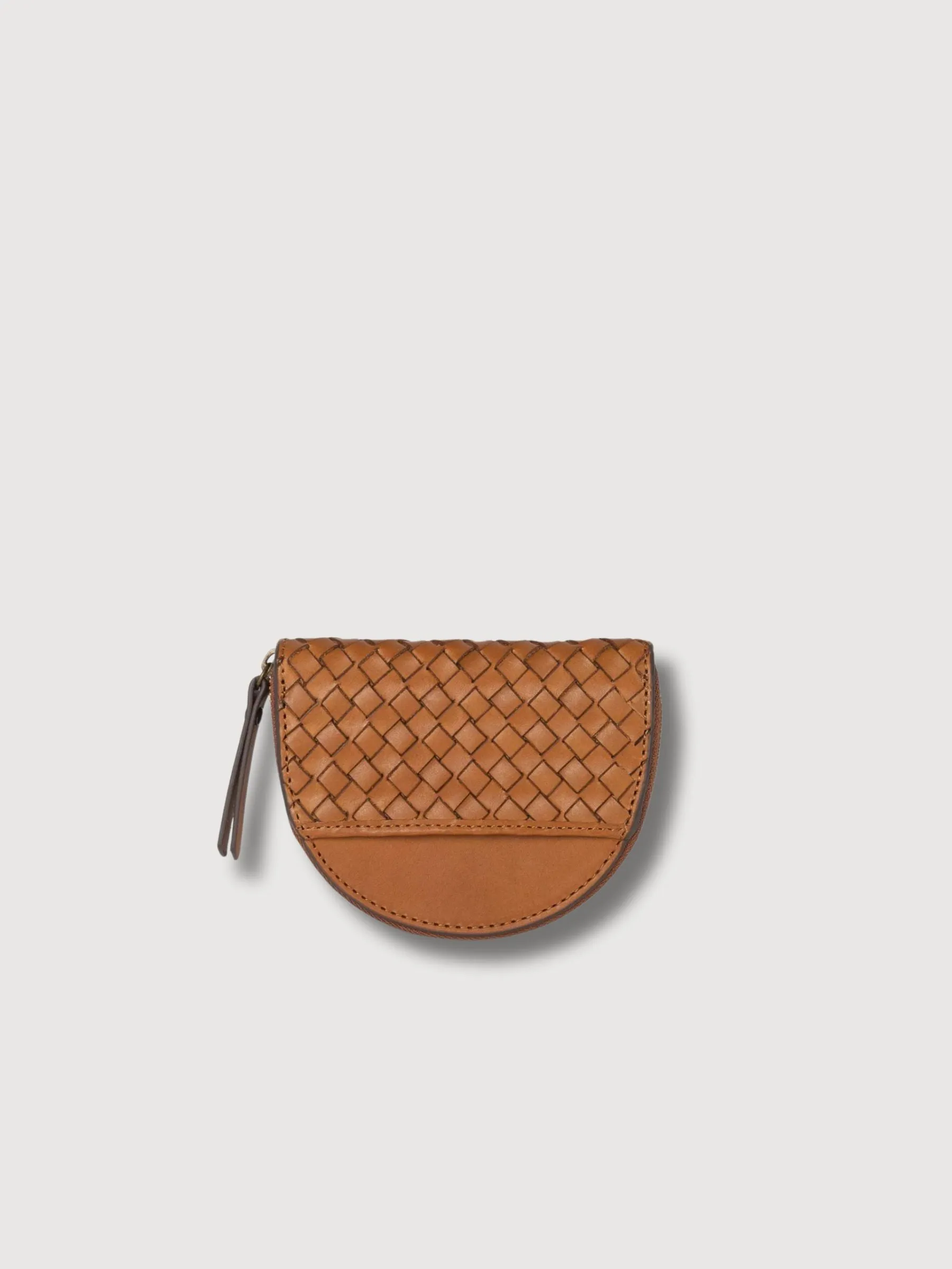 Laura Coin Purse Cognac Woven Classic | O My Bag