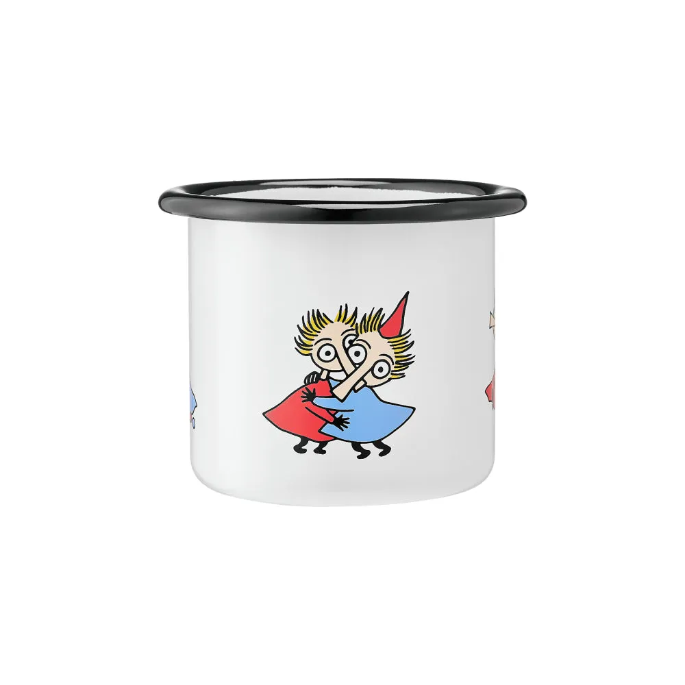 Moomin Enamel Mug 1.5 dl Thingumy and Bob Espresso Size