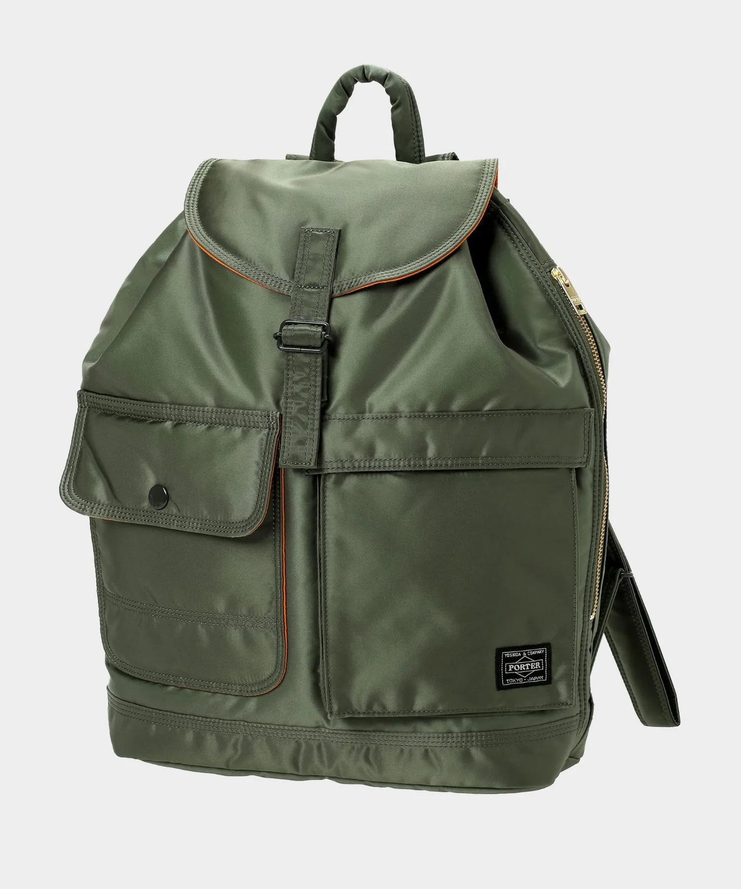 Porter-Yoshida & Co. Tanker Large Ruck Sack in Olive