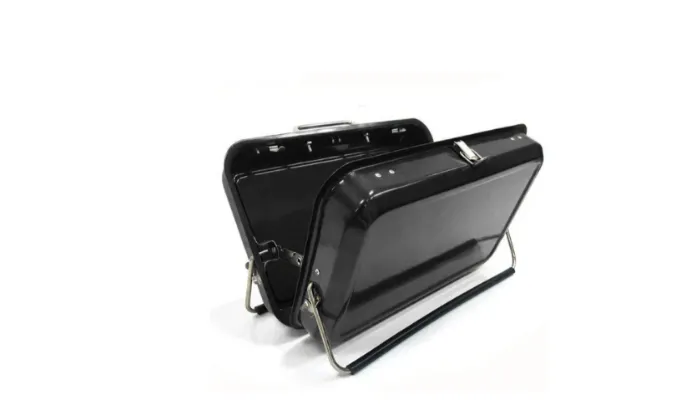 Roast-n-Roll Portable Suitcase BBQ Grill - Black