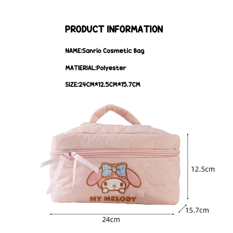 Sanrio Embroidered Cosmetic Bag