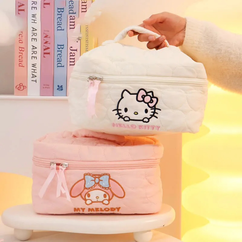 Sanrio Embroidered Cosmetic Bag