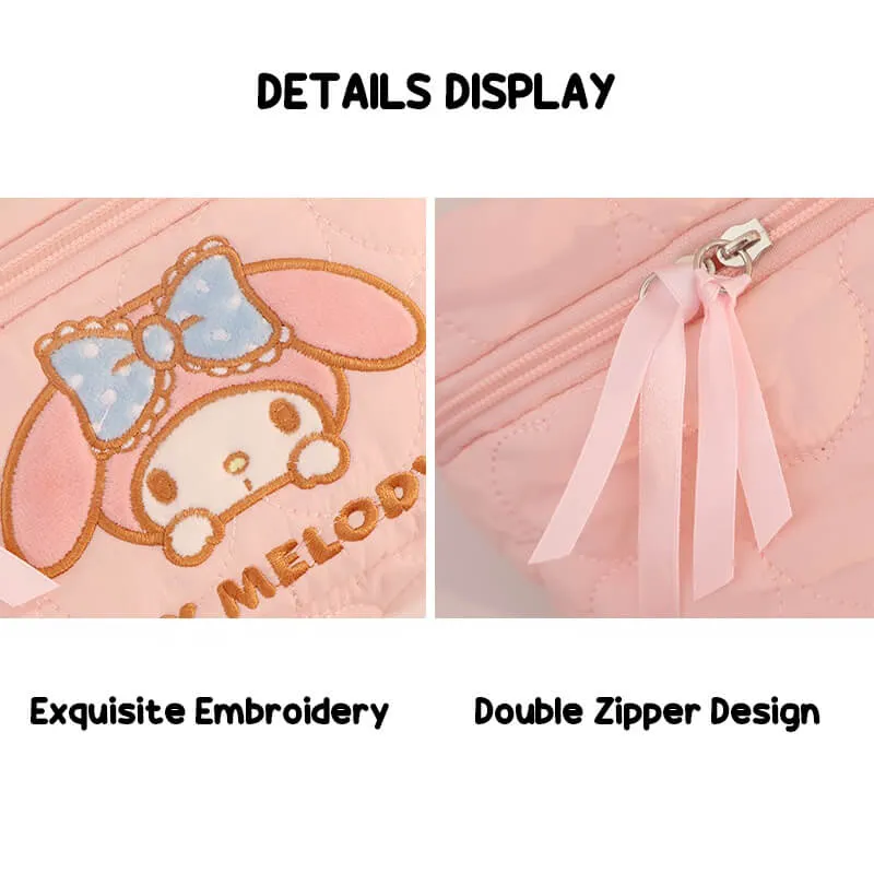 Sanrio Embroidered Cosmetic Bag
