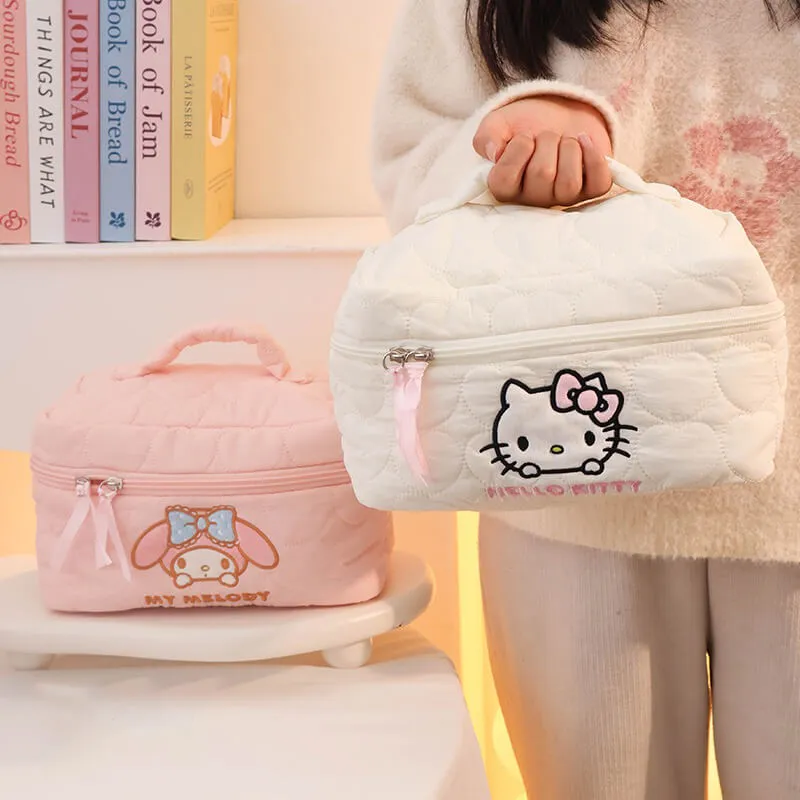 Sanrio Embroidered Cosmetic Bag