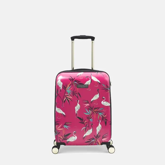 Sara Miller Cabin Case Pink Heron 4 Wheels