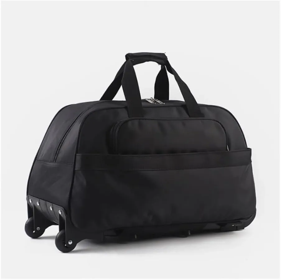 WFTRZOB Large Capacity Men Trolley Bag Portable Travel Suitcase Women Rolling Luggage With Wheels Carry-On Bags Luggage Sets(Black)