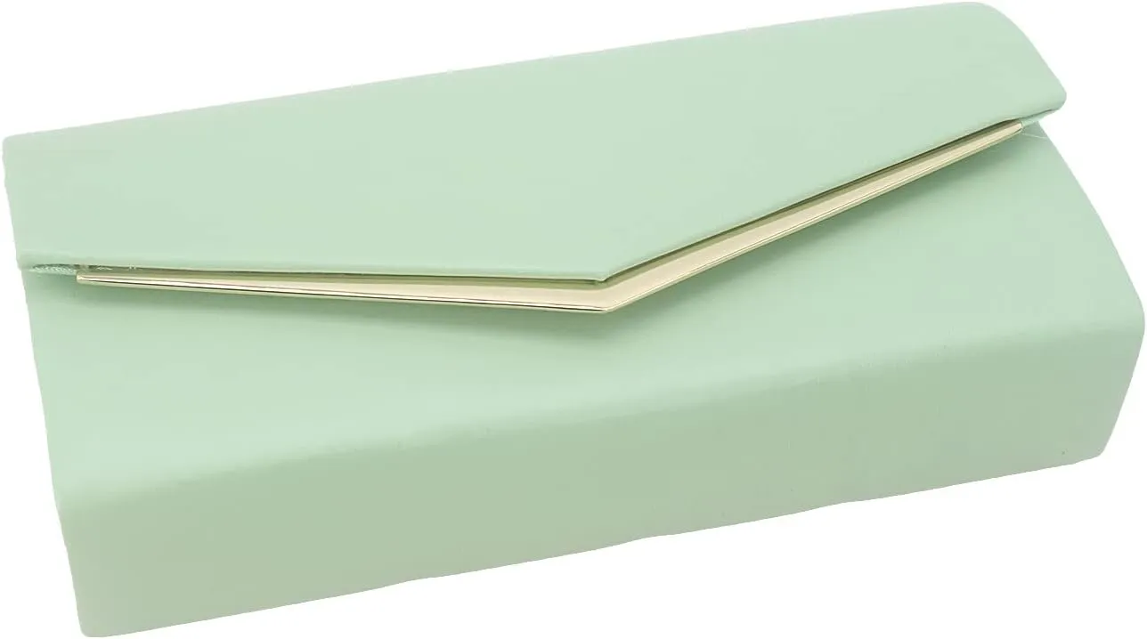 Women’s Evening Handbag Vegan Leather Ladies Envelope Clutch Classic Elegant Purse Bags